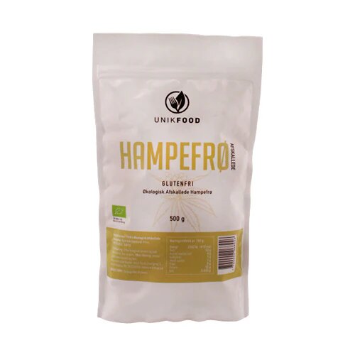 Hampefrø Afskallede øko    500 Gram
