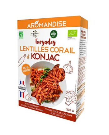 Shirataki   Rød Linse Fusilli ø