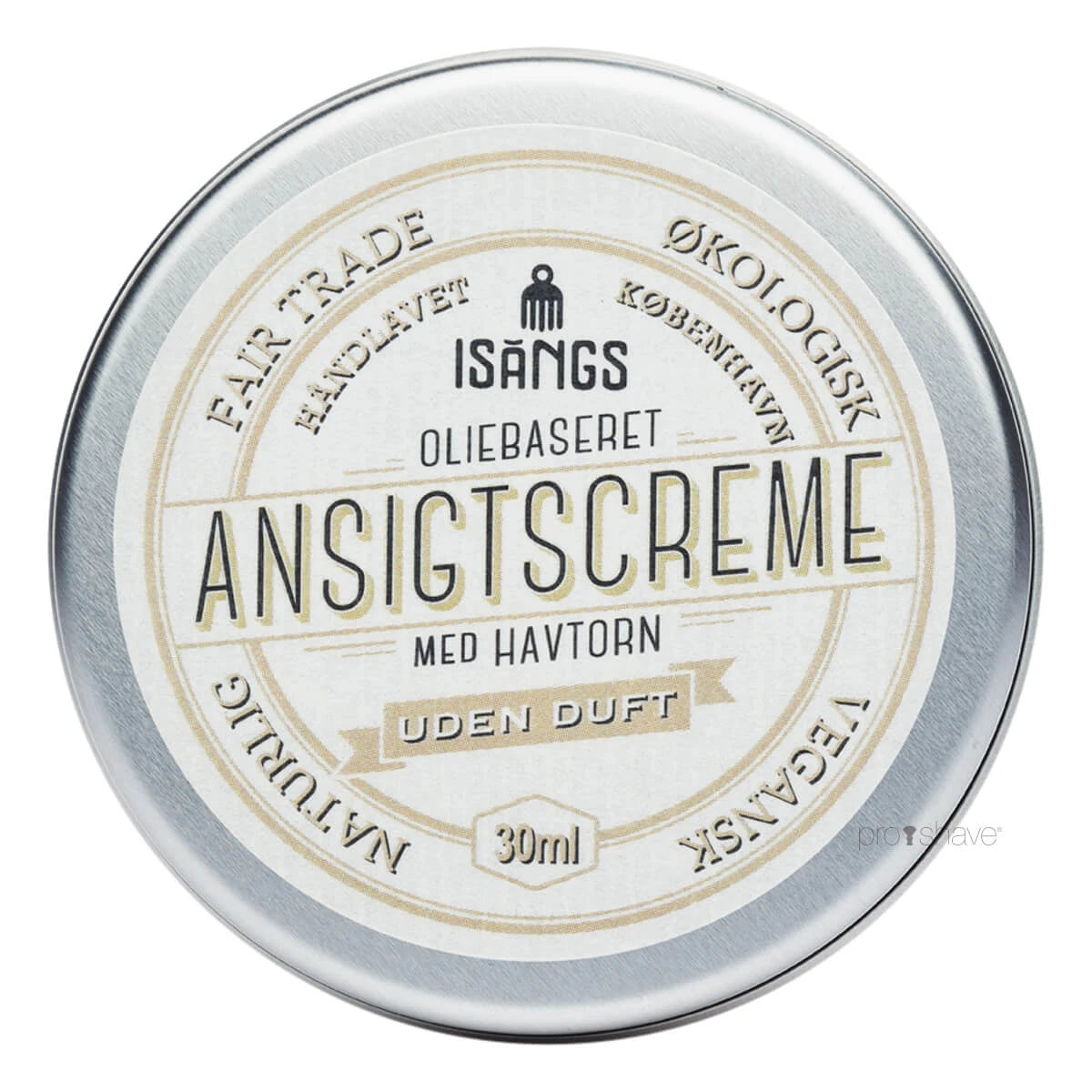 Isangs Ansigtscreme Med Havtorn  Uden Duft  30 Ml