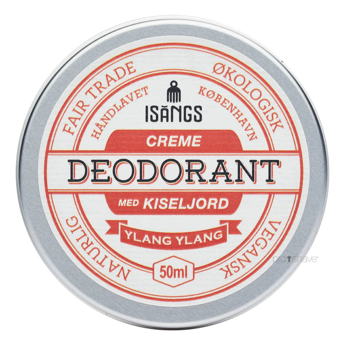 Isangs Creme Deodorant Med Kiseljord  Ylang Ylang  50 Ml