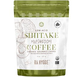 Rå Hygge Kaffe M  Shiitake Svampeekstrakt  Hele Bønner ø  Bull  227 G     X
