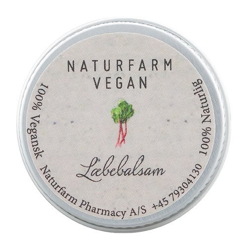 Naturfarm Vegan Læbebalsam Rabarber  10 Ml