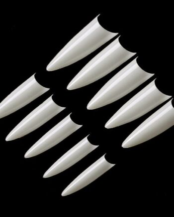 Lange Stiletto Negletipper    Natur   Clear Farver   Kunstige Negle