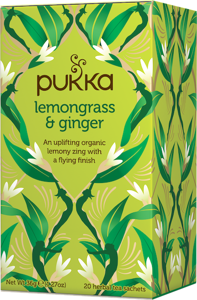 Pukka Lemongrass   Ginger Te ø   Bull  20 Br