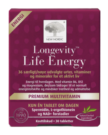 New Nordic Longevity Life Energy 30 Tabl