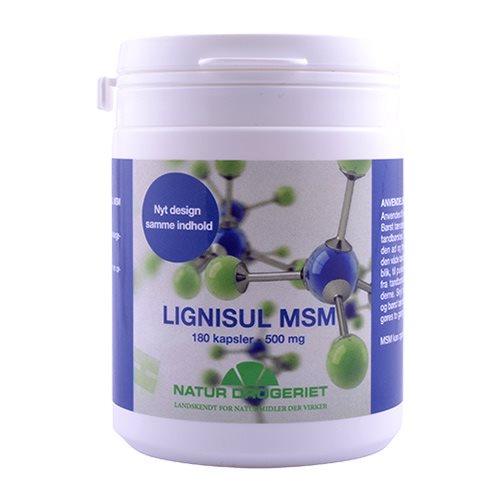 Natur Drogeriet Lignisul Msm Kapsler 500 Mg Til Kosmetisk Brug  180kap