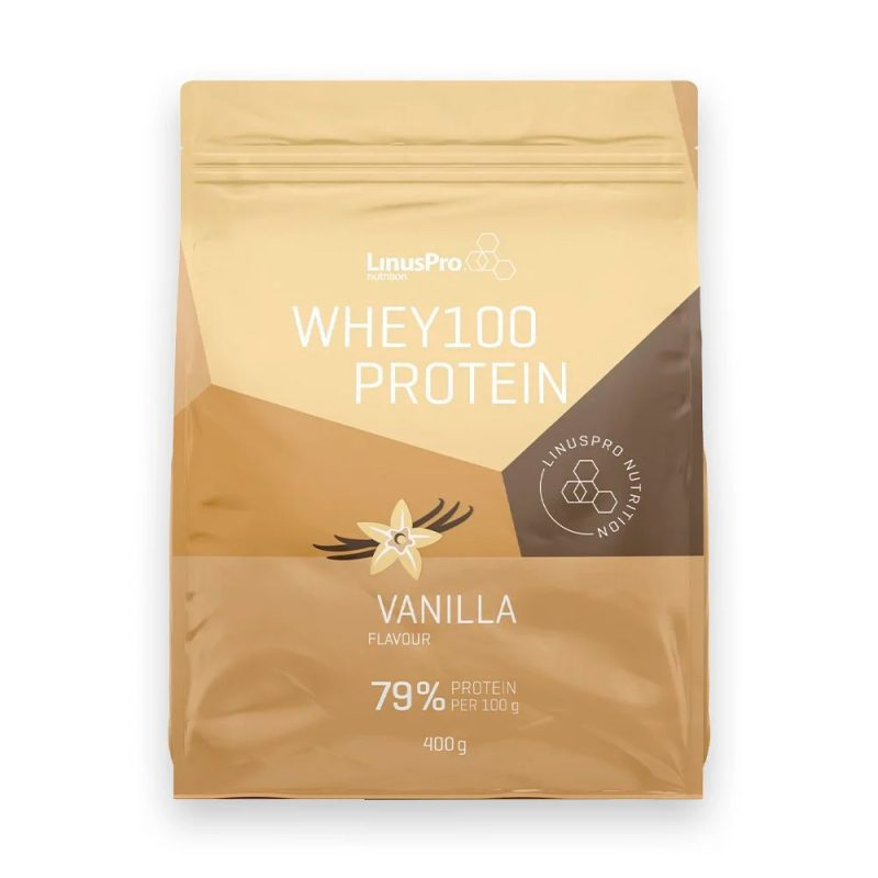 Linuspro Whey100 Vanilje 79  Protein   400g