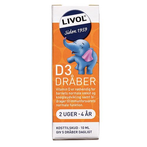 Livol D Dråber Til Børn  10ml