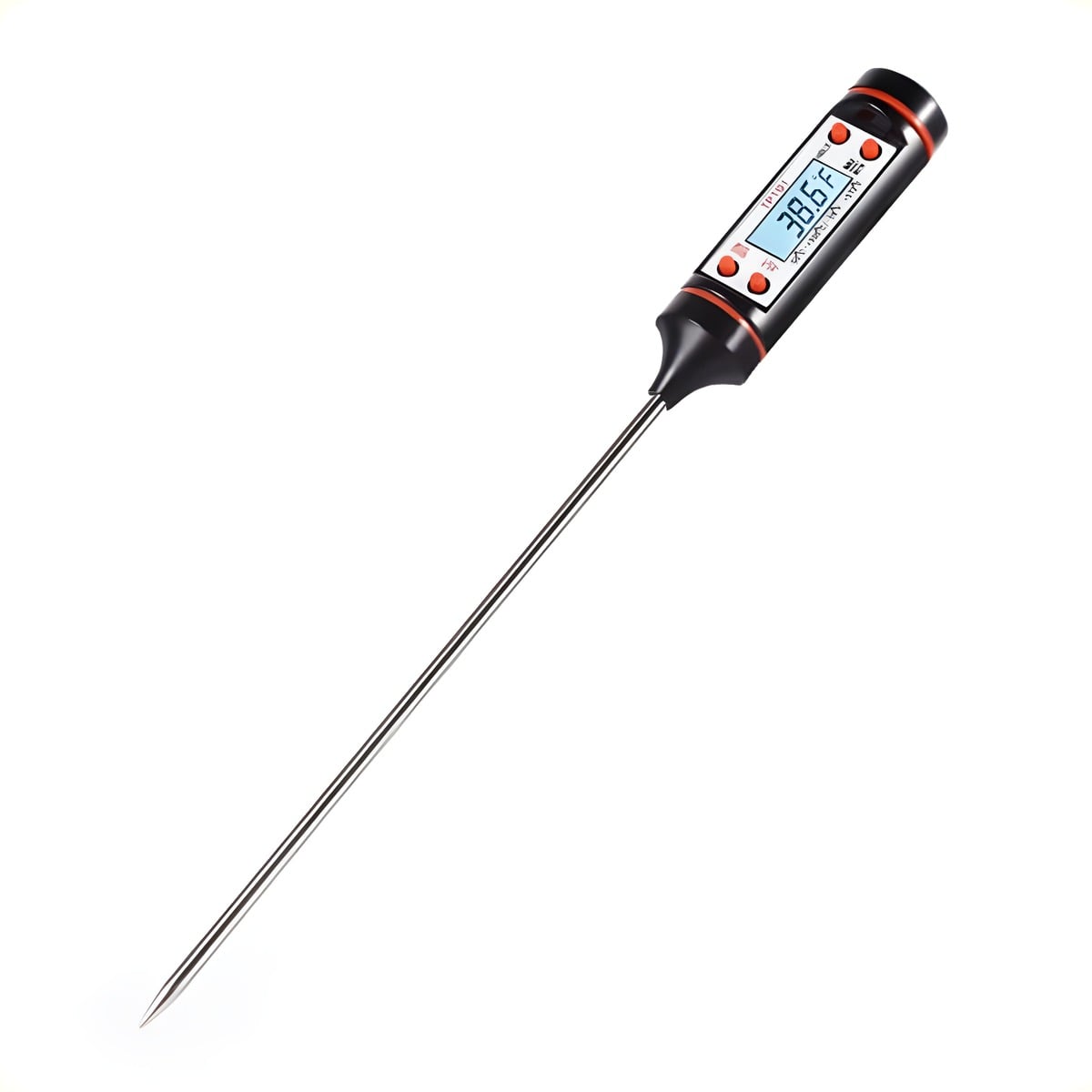 Digitalt Madtermometer   Sort  Måleområde  50 Til  300 ? C  Præcision   1 Grad   Hedenhus   Celsius Fahrenheit  Auto Sluk  Batteri Inkl