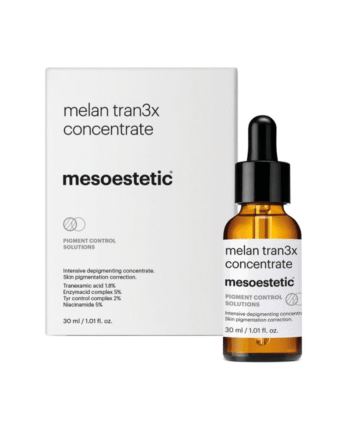 Mesoestetic Melan Tran3x Concentrate   Intensiv Depigmenterende Koncentrat   30 Ml    Effektiv Mod Pigmentfejl  Pigmentpletter Og Pigmentforandringer