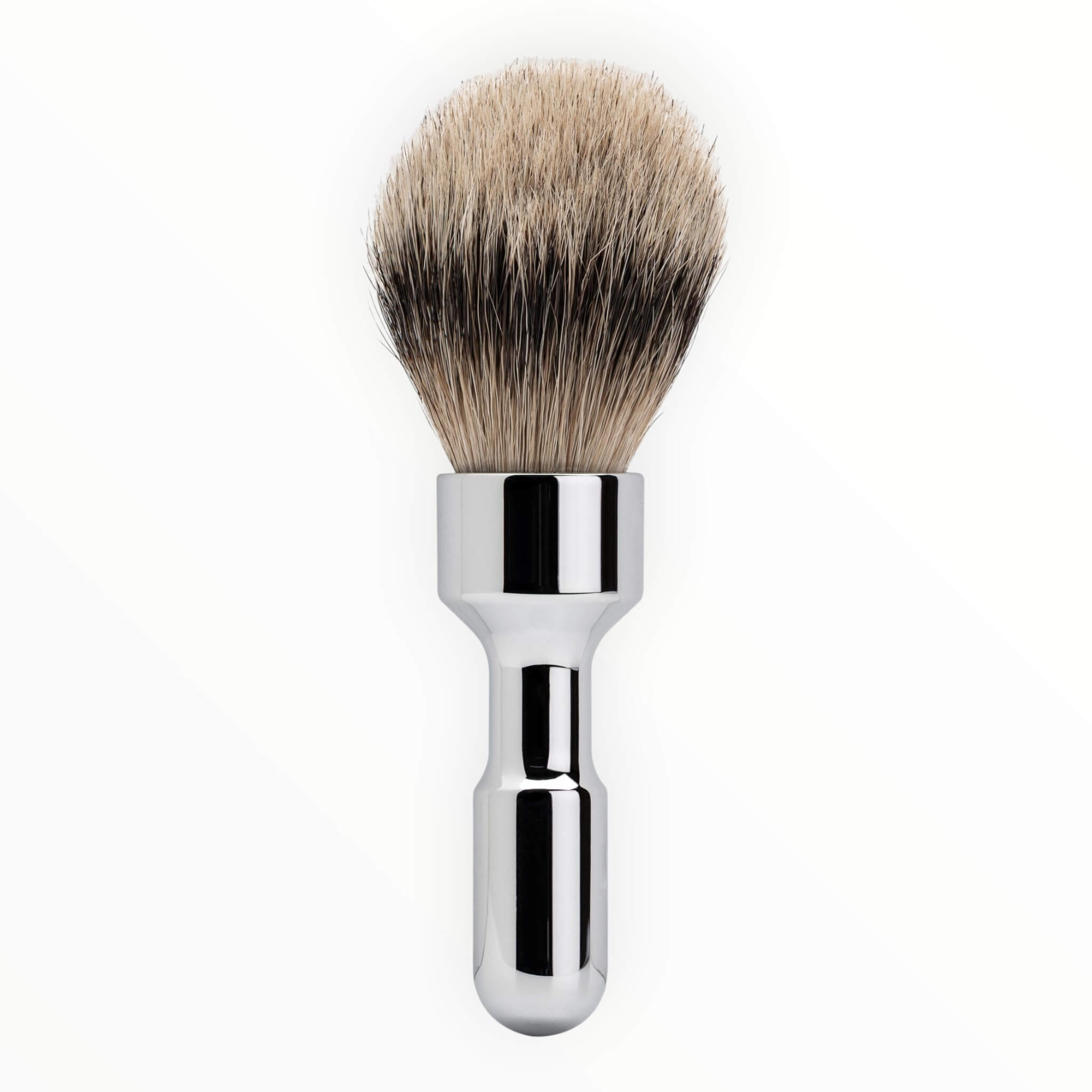 Merkur Futur Barberkost  Silvertip Badger  Krom