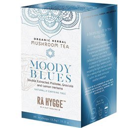 Rå Hygge Moody Blues   Maitake Herbal Tea ø  16br