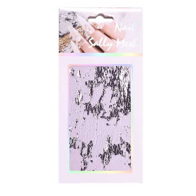Nail Art   Mesh M  Bladguld  Sølv