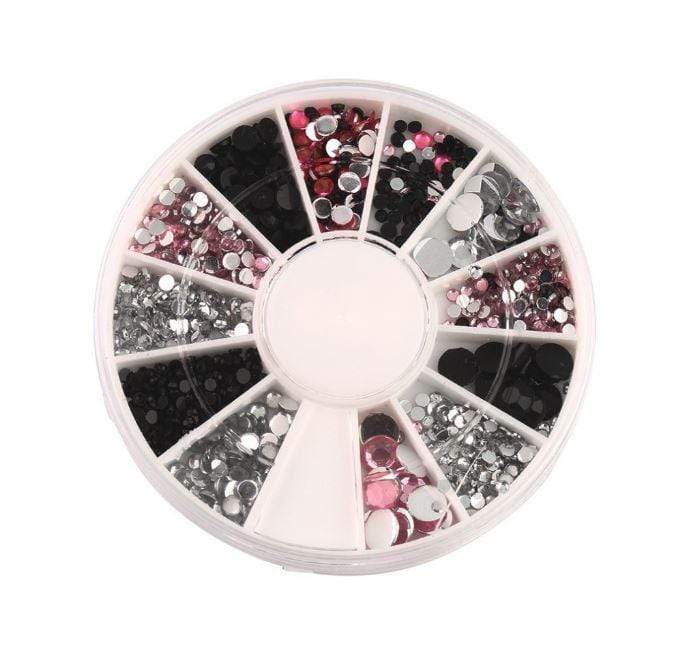 Nail Art Sten I Sort   Pink   59 Kr    Perfekt Til Nail Art