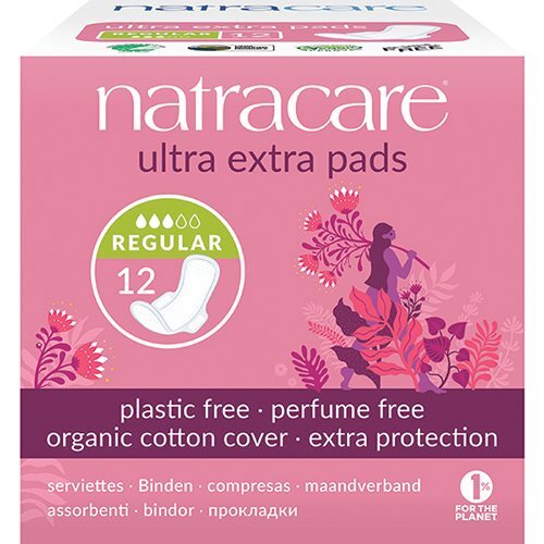 Natracare Ultra Extra Bind Normal  øko  12 Stk