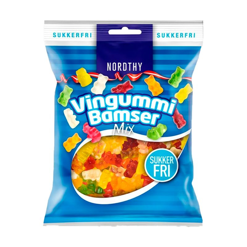 Nordthy Sukkerfrie Vingummibamser  Bull  80g     3 For Kr  49 95