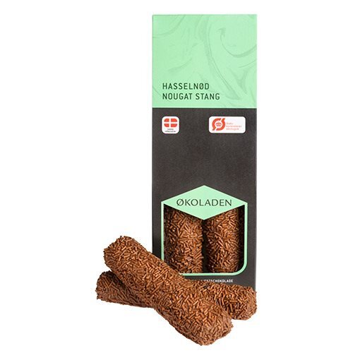 økoladen Nougat Stang Hasselnød ø  75g