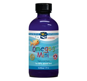 Nordic Naturals Omega 3 Mini M  Jordbærsmag 119ml