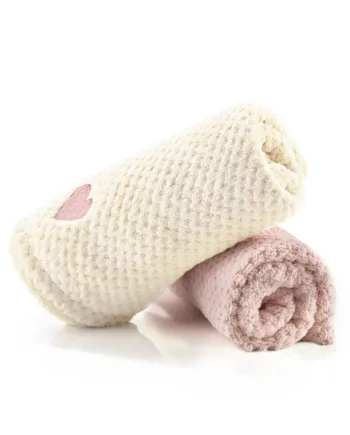 Mikrofiber Håndklæde Til Hår   Rosa 1 Stk   Pudder 1 Stk   Spar 15