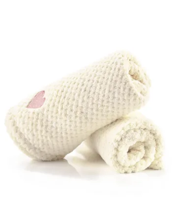 Mikrofiber Håndklæde Til Hår   Pudder 2 Stk   Spar 15