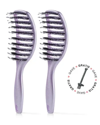 2 Stk  Curvy Brush   Gratis Gave   2 Stk Lavender  Spar 23    Gratis Cleaning Brush