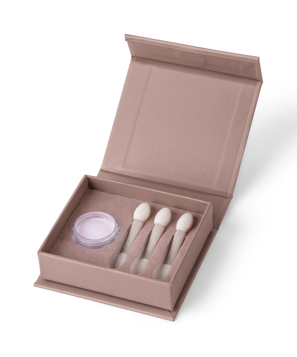 Naillak Pearl Powder Purple Inkl 3 Applikatorer