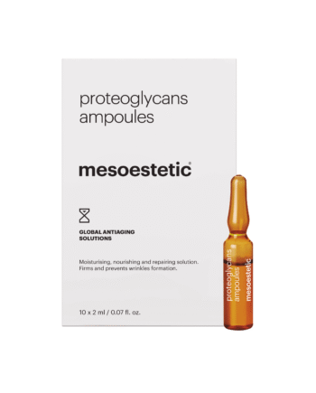 Mesoestetic Proteoglycans Ampoules   Antiage Ampuller Med Fugtgivende Og Nærende Koncentrat   10 X 2 Ml    Effektiv Behandling Af Tegn På Aldring