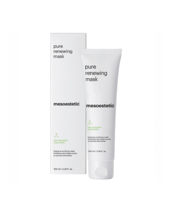 Mesoestetic Pure Renewing Mask   Rensende Ansigtsmaske   Ansigtsrens Med Mikrokorn Velegnet Til Uren Hud Og Akne   100 Ml    Effektiv Akne Behandling