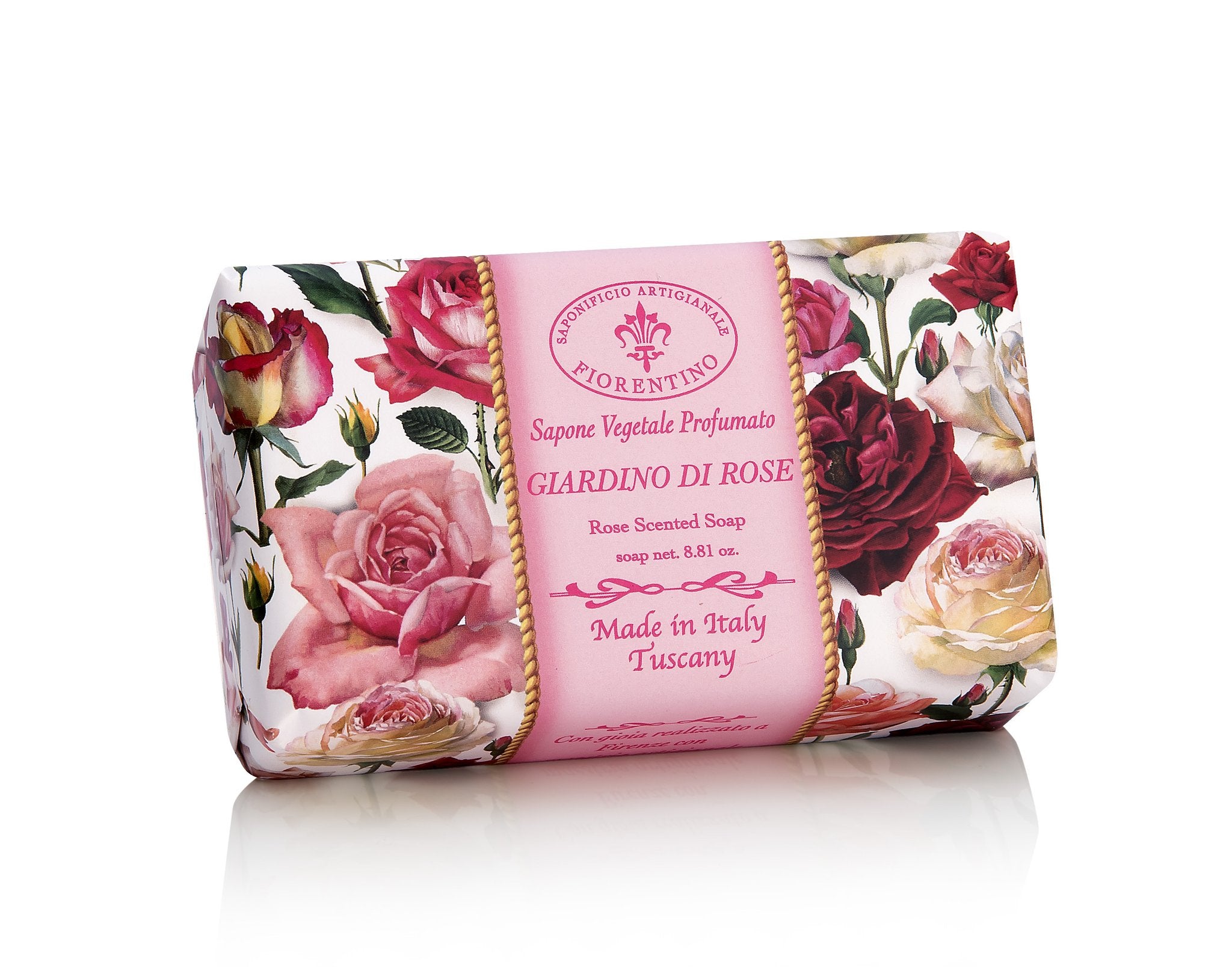 Italiensk Fiorentino Håndsæbe  Giardino Di Rose 250g