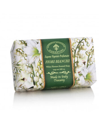 Italiensk Fiorentino Håndsæbe Fiori Bianchi Sæbe 250 G