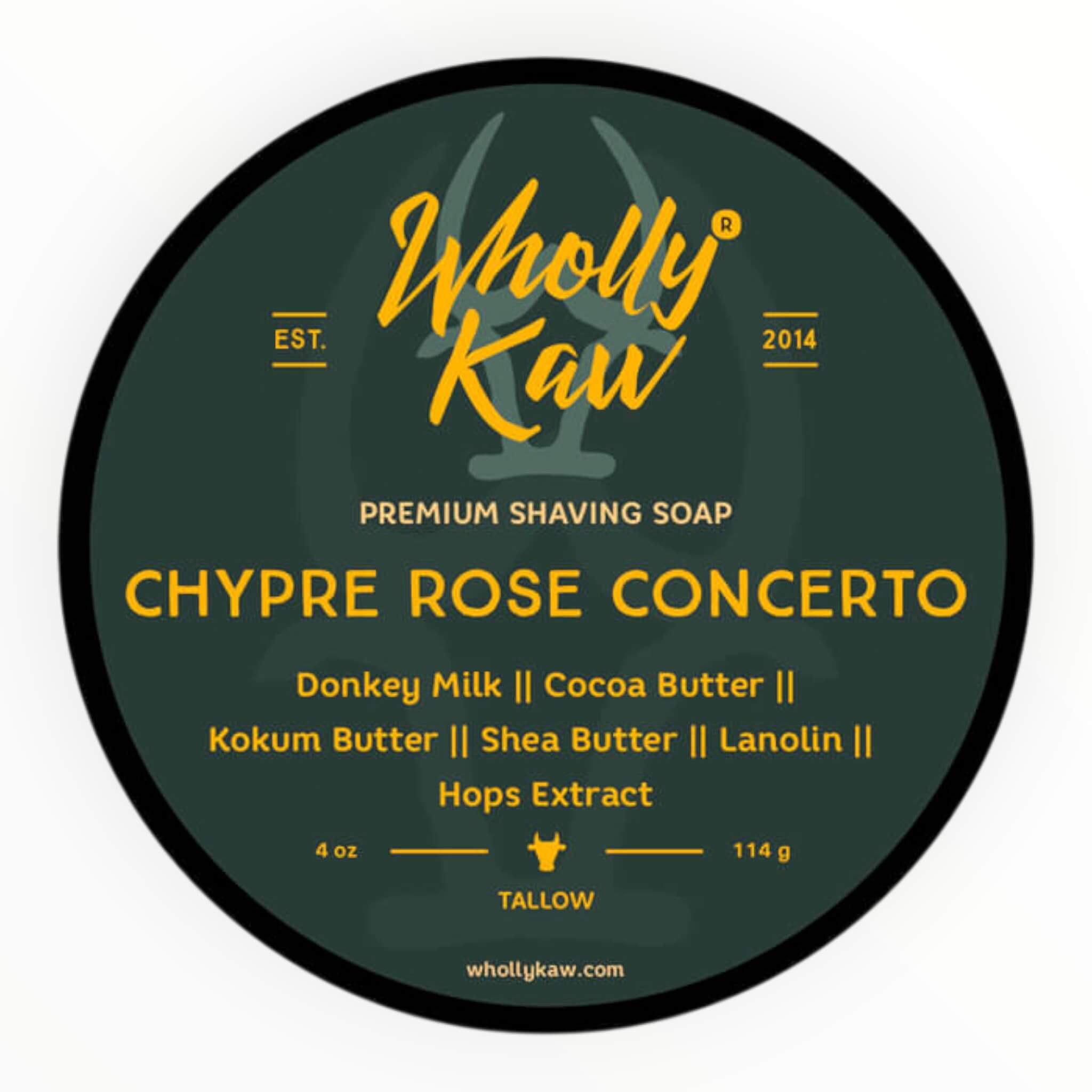 Wholly Kaw Barbersæbe  Chypre Rose Concerto  114 G