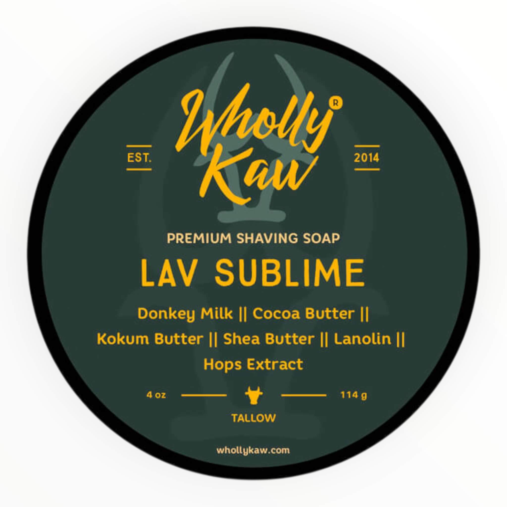 Wholly Kaw Barbersæbe  Lav Sublime  114 G