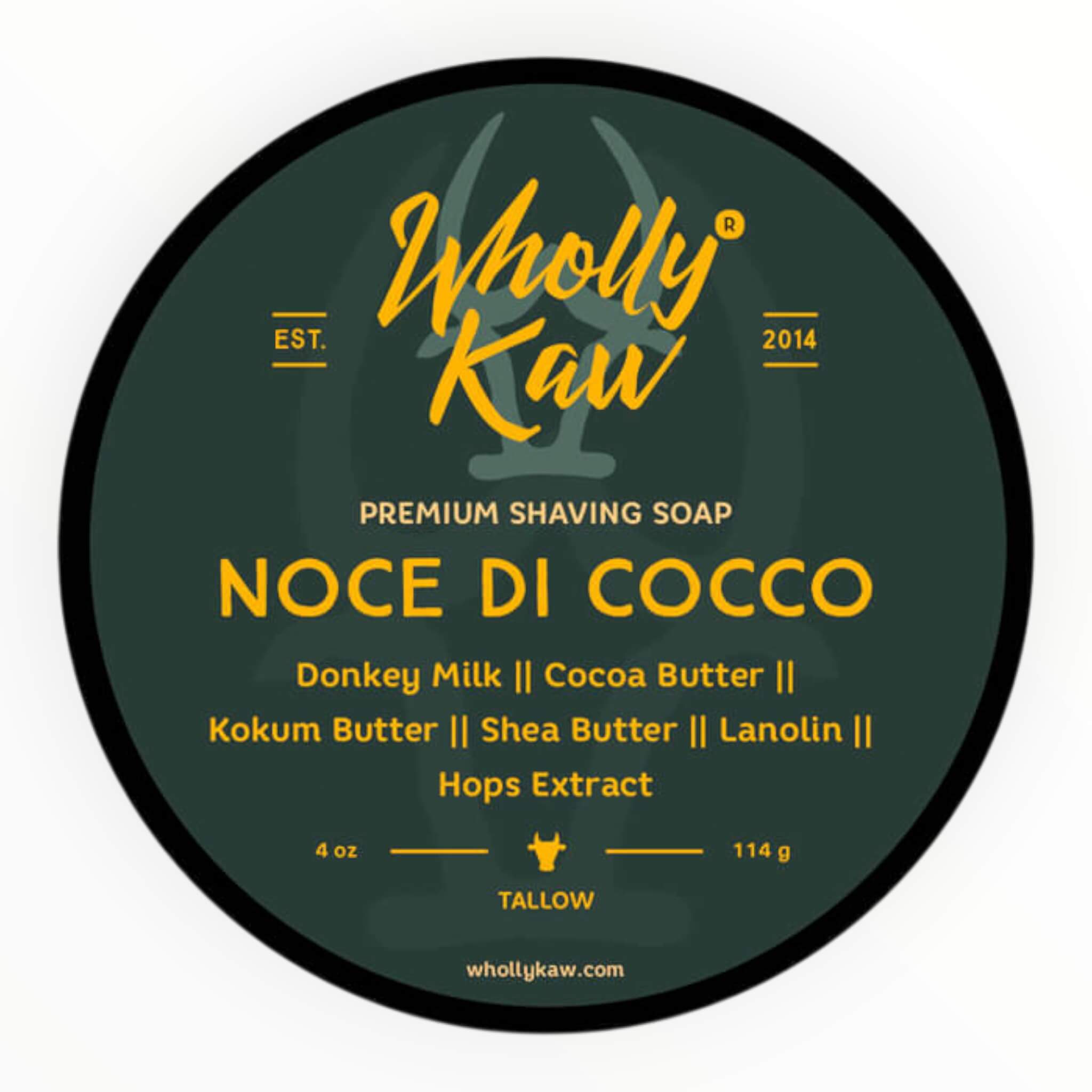Wholly Kaw Barbersæbe  Noce Di Cocco  114 G