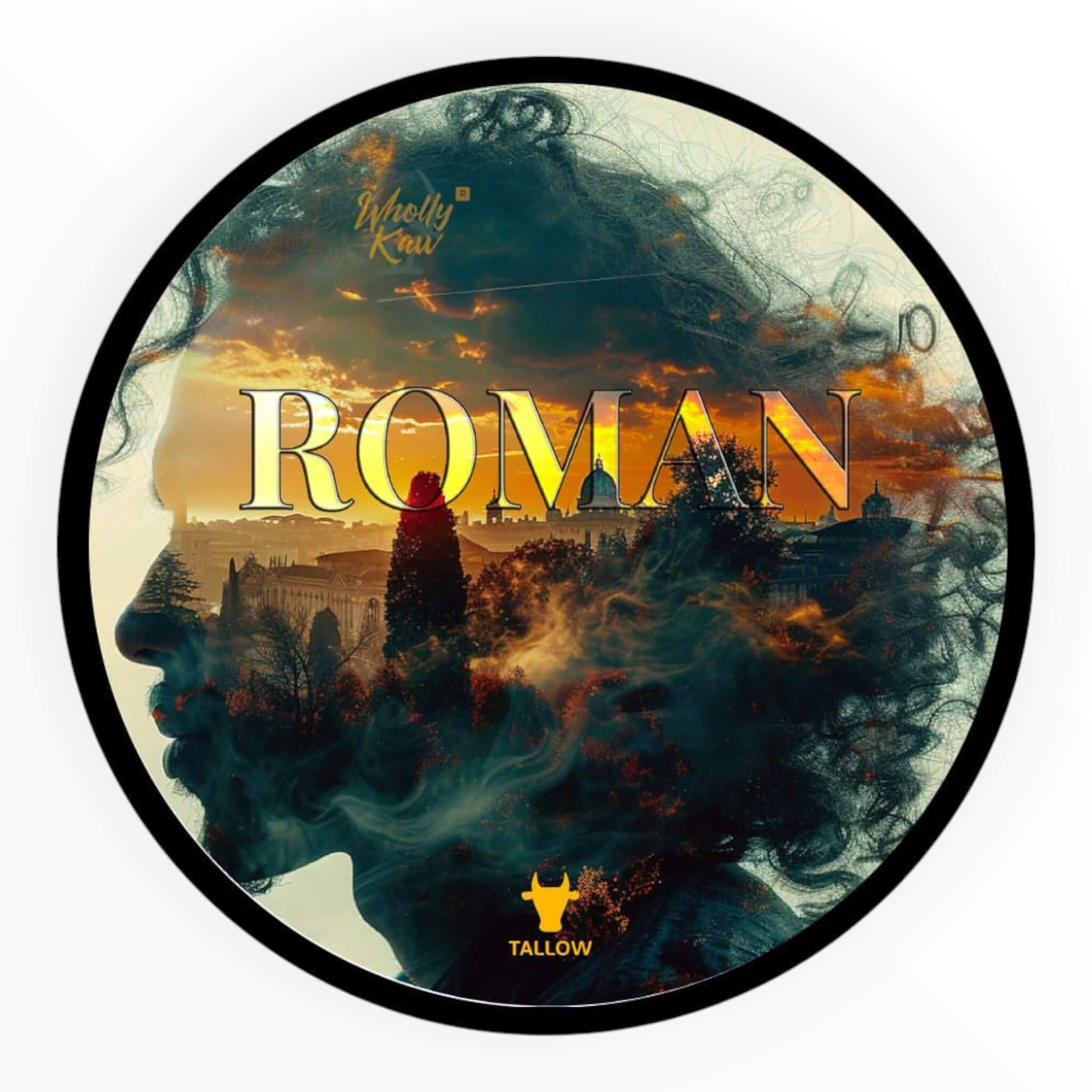 Wholly Kaw Barbersæbe  Creme Fraiche  Roman  165 G