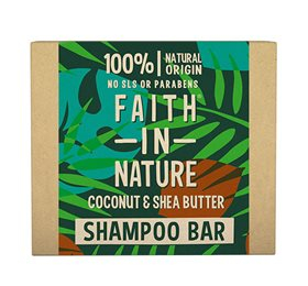 Faith In Nature Shampoobar Kokos   Sheasmørt 85 G