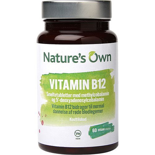 Natures Own Vitamin B12 Vegan Smeltetablet  60tab   13 20g