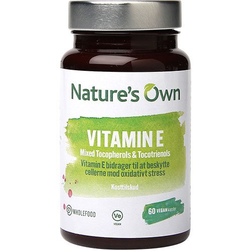 Natures Own Vitamin E Mixed Tocopherols   Tocotrieno  60kap