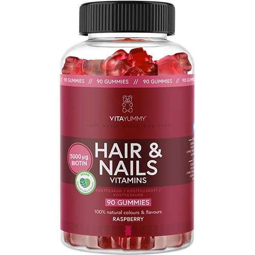 Vitayummy Hair   Nails  Raspberry  90gum